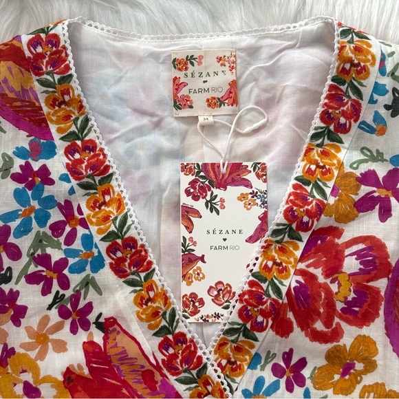 FARM Rio x Sézane Alamedee Maxi Dress, US 2 / FR 34, NWT 🇧🇷🇫🇷 - Picture 14 of 16